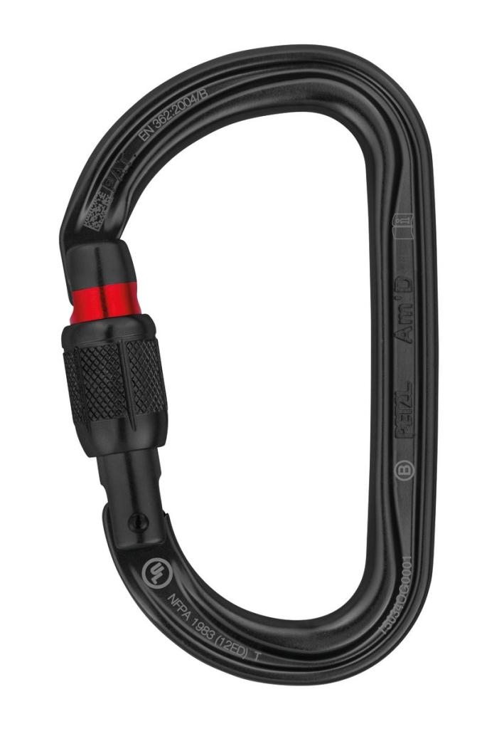 Mousqueton Am’D screw lock – Petzl – Matériels Epi Travaux en Hauteur